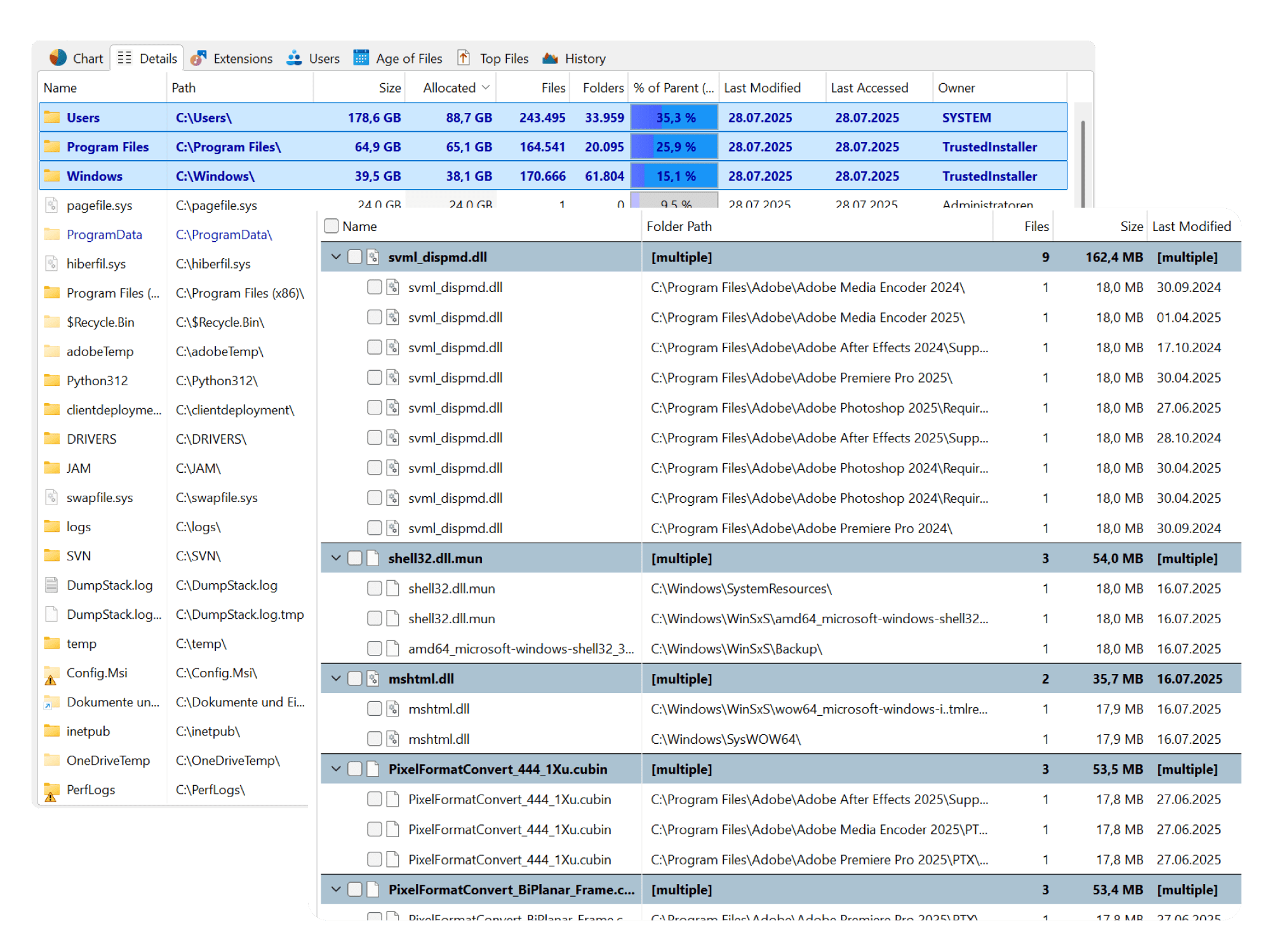 Batch file management console for bulk storage operations